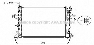 AVA QUALITY COOLING ola2362 -  Радиатор, охлаждение двигателя